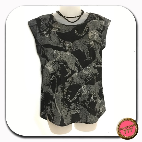 The Limited Tops - The Limited Jaguars Print blouse - Medium